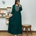 پیراهن ساحلی یقه چاپی